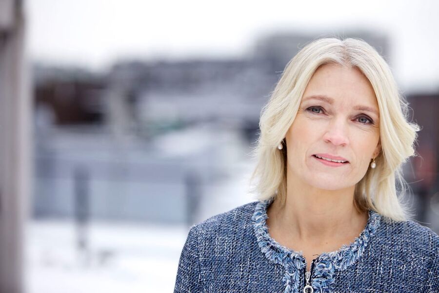 Stine Neverdal, kommunikasjonssjef i Finans Norge. Foto: CF-Wesenberg