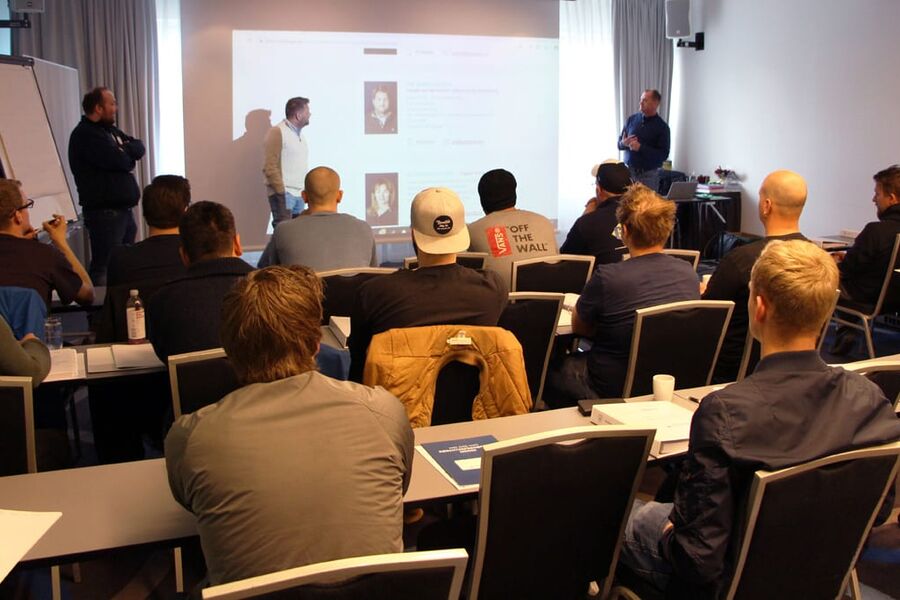 Bilde fra tidligere Baskurs i Oslo. Foto Rørentreprenørene Norge