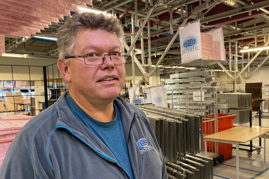 Interfil AS ved daglig leder Arild de Presno har startet med eksport av ventilasjonsfilter til Kina. 