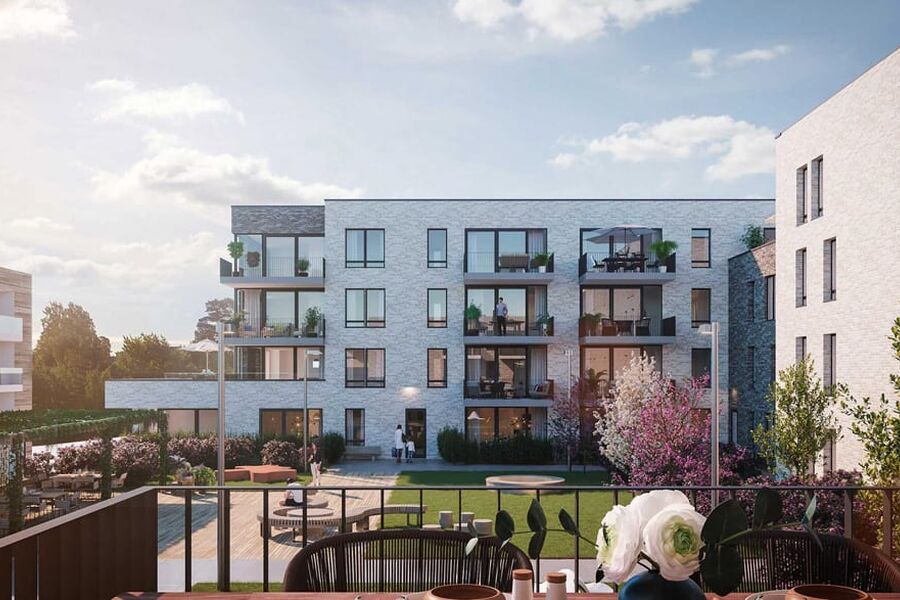 Andersen og Aksnes skal levere komplett rør leveranse med varme, kjøling, sprinkler og sanitær, som en totalunderentreprise for Betonmast Hære AS til Meglergården og Villa P på Bekkestua. Illustrasjon: Lund+Slaatto Arkitekter. 