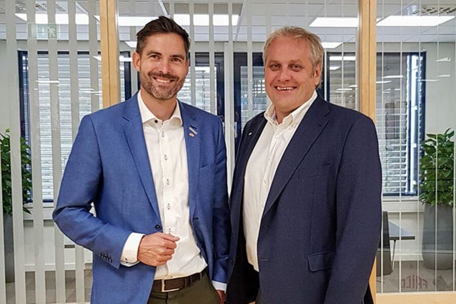 Bjørn-Osvald Skandsen til venstre og Trond Kviserud.