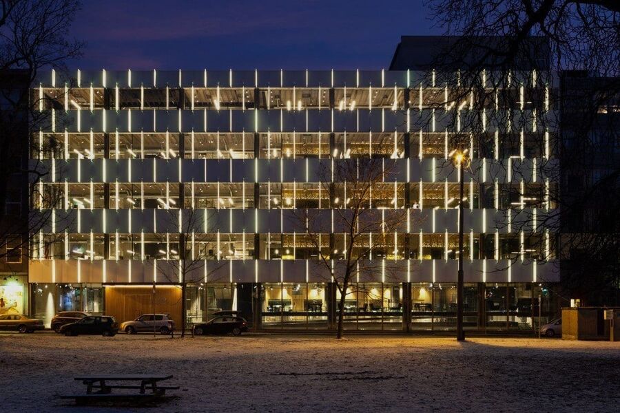 og Merkevarehuset. ARK/ IARK innvendig bygg Ledsten Arkitektur AS - ARK utvendig bygg Element Arkitekter AS. Foto: Ivan Brodey