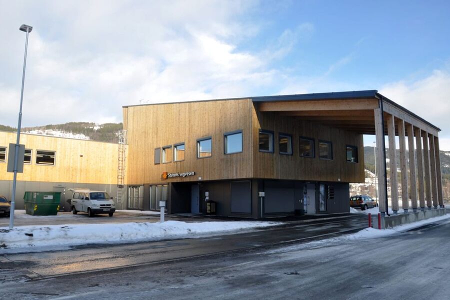 Den nye trafikkstasjonen på Gol var  en digital forsøkskanin for Statsbygg.