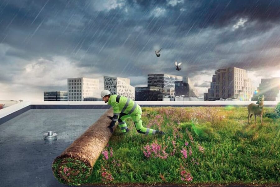 Illustrasjon av BlueProof Green fra Protan og Bergknapp