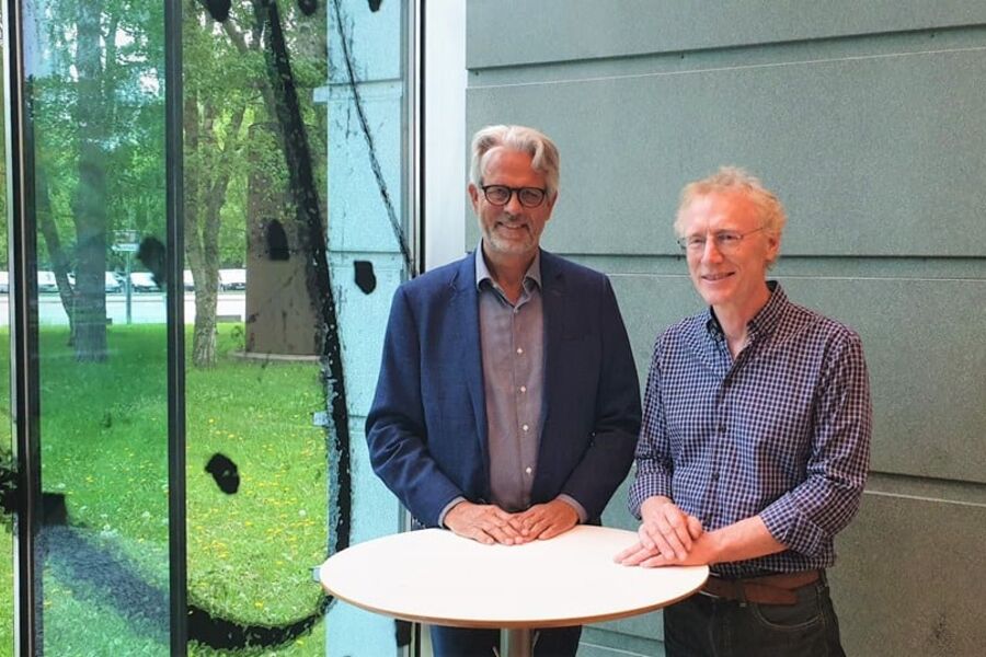 BNLs adm. dir. Jon Sandnes og Steinar Krogstad, nestleder i BNL. 