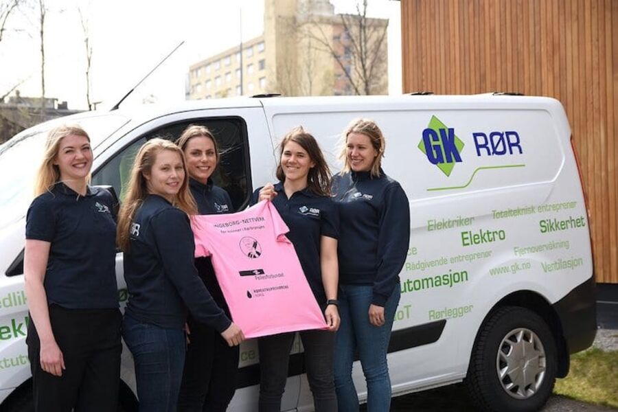 Fra venstre: Helene Rossi Axelsen, Stine Bjønnes, Grethe Iden, Britt Renèe Melhus og Martine Pettersen.