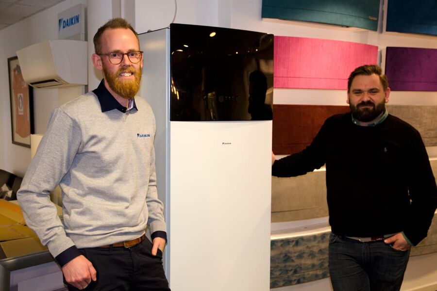 Daikin Norge her representert ved markedskoordinator Thomas Krogh, og salgs-og markedssjef Thomas Karlsson,fortsetter veksten i Norge, og har ansatt tre nye medarbeidere. 