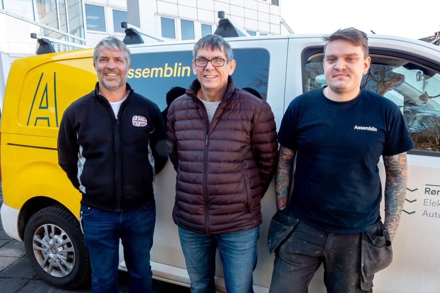 Avdelingssjef Cato Andresen, driftsansvarlig Runar Svingen og rørlegger Nicky Fykse tilbyr nå rørservicetjenester fra Assemblins nye serviceavdeling i Fredrikstad.