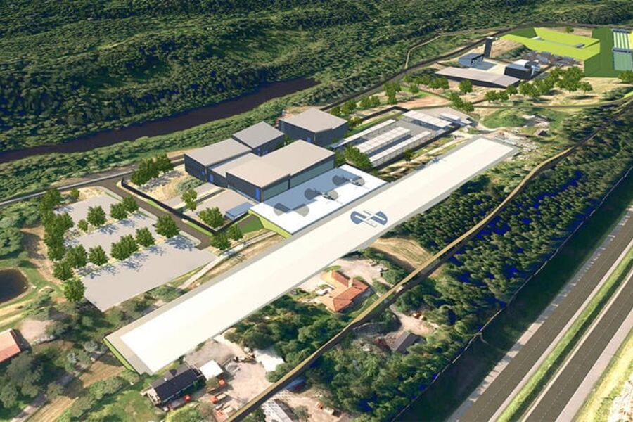 Politiets nye beredskapssenter (PNB). Illustrasjon: Nordic Office of Architecture og COWI (arkitekt og rådgiver).