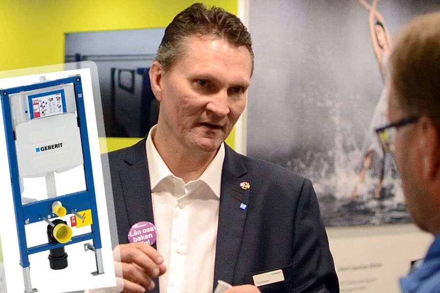 Produktsjef Odd Skriden, Geberit Norge.