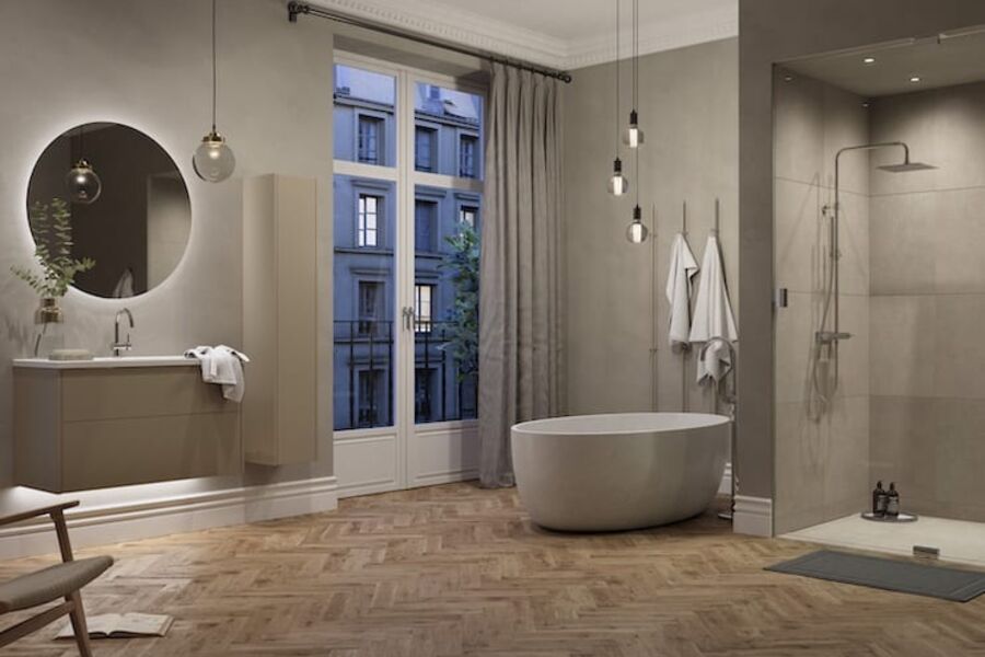 Servantskapet GRAND Solid 100 i «Cappuccino» fra INR.