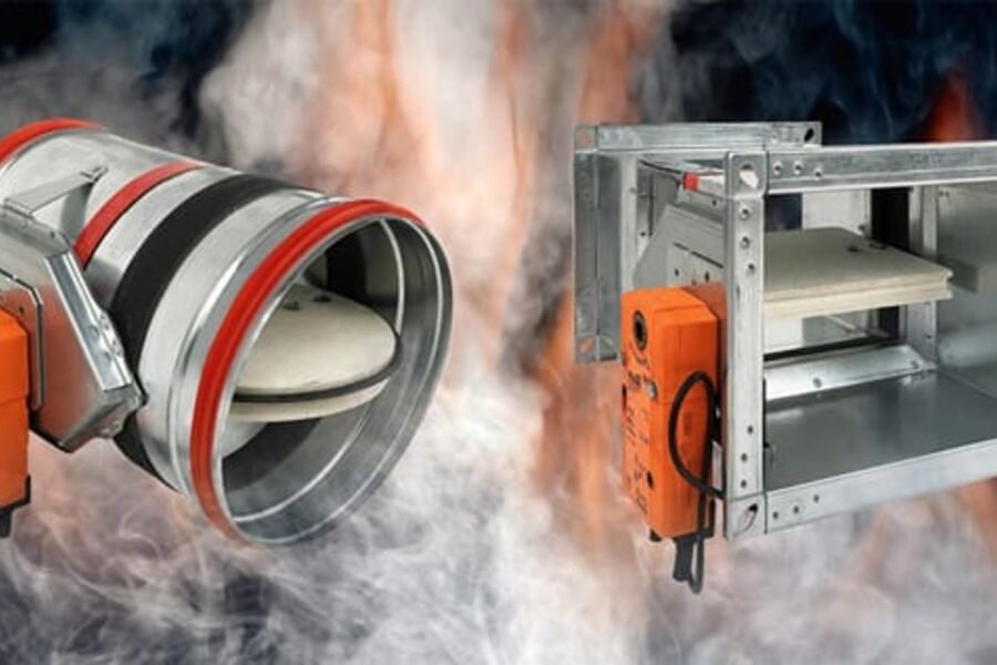 MicroBrann Brannspjeldstyring med automatisk test og logg, fra Micro Matic