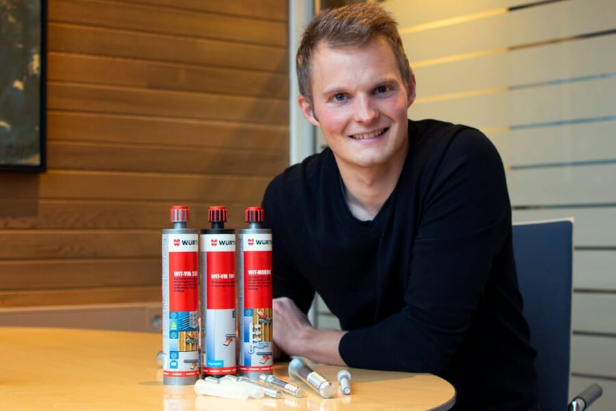 WIT Nordic betegnes som en problemløser og kan benyttes helt ned til -20 °C. 
- Dette er en injiseringsmasse for alle grupper håndverkere, forteller Magnus Stensaas, produktsjef festemidler hos Würth.
