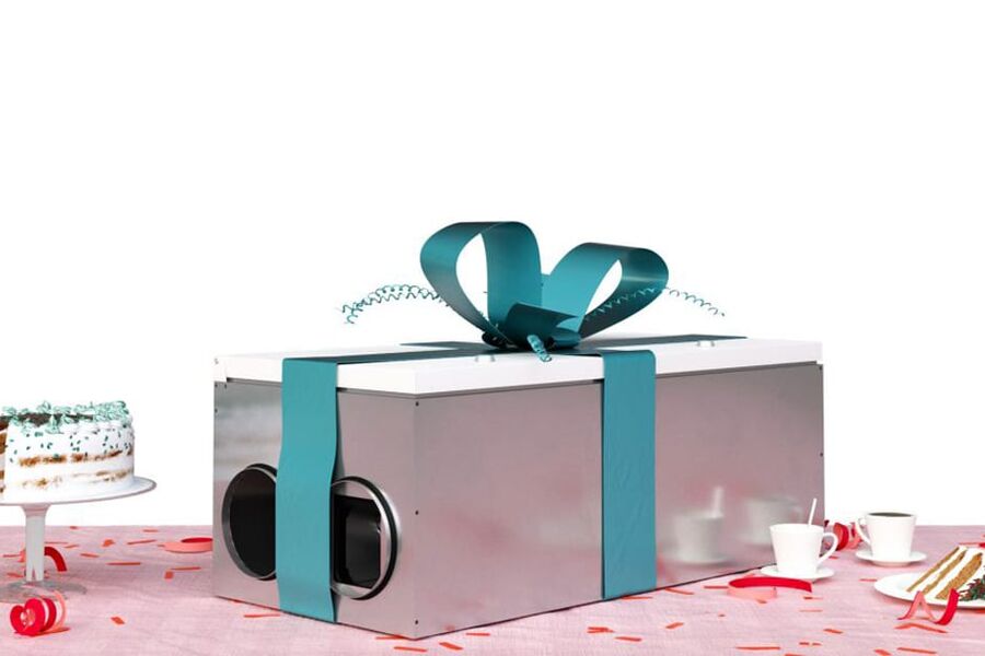 Exvent Alta er enkel å plassere på grunn av sin størrelse, den avgir også svært lite støy. Det betyr at man slipper å gjemme den i et teknisk rom. Alta kan installeres overalt  selv i kundens oppholdsrom.