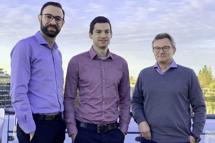 Rådgivere med doktorgrad innen bygg og byggeprosesser: (fra v) Amin Haddadi, Wolfgang Kampel, Hallgrim Hjelmbrekke