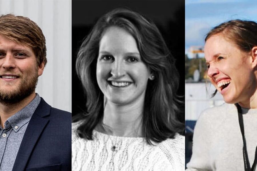 Kristoffer Tungland, Kristine Andersen og Cathrine Mørch.