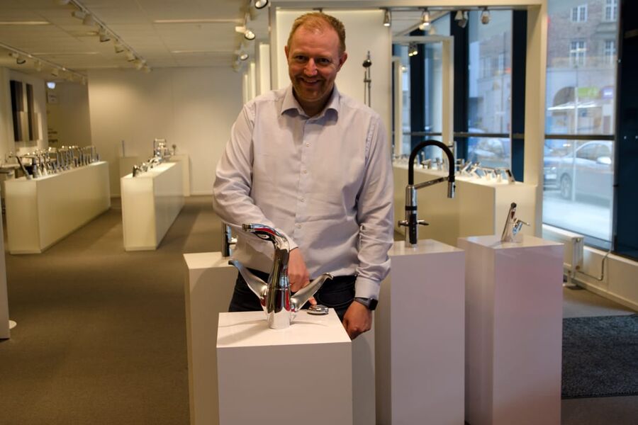 Lars Erik Fossum, Country manager, for Oras Armatur AS ser frem til tre hektiske  dager på Lillestrøm, hvor man kan møte bransjen ansikt til ansikt.