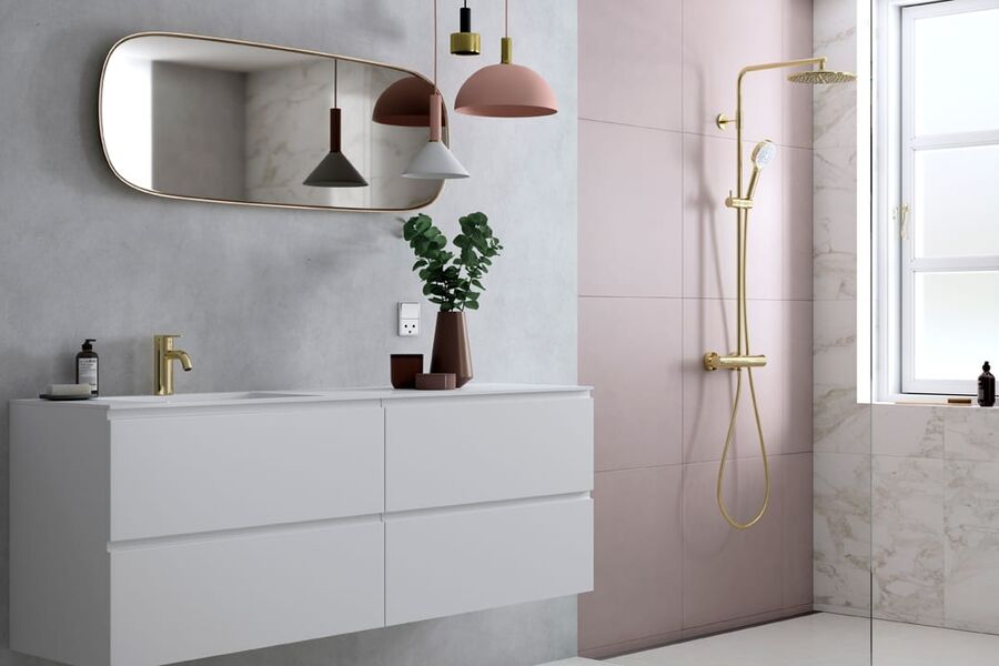 Silhouet serien i messing.