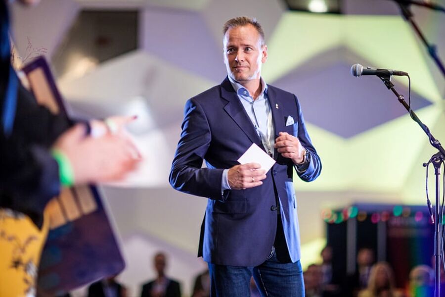 Adm. direktør Torkild Korsnes i K. Lund.  Foto: Wil Lee-Wright