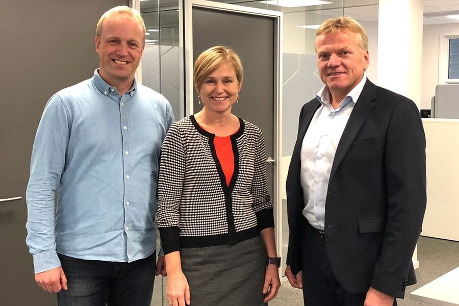 Olav Struksnes, Monica Havskjold og Arne Jorde i Erichsen & Horgen