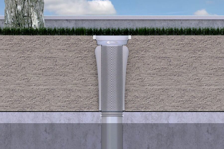 Hensikten med den perforerte overdelen er å drenere fordrøyningsmassene. 