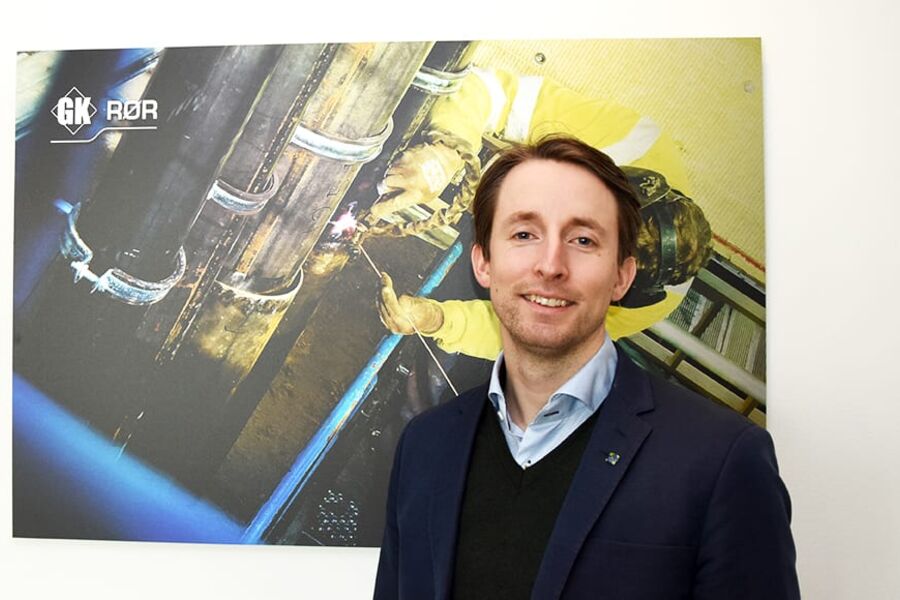 Gaute Gundersen inntok direktørstolen i GK Rør tidligere i år. 