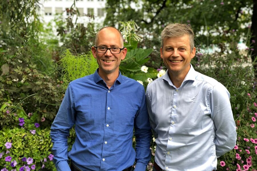 Norconsult prosjektteam er tildelt forprosjekt for nye Hammerfest sykehus. Norconsult Klaus Andreassen (t.v.) og Kåre Kallmyr er sterke pådrivere for for selskapets sterke fagmiljø innen sykehus og institusjonsbygg. 
