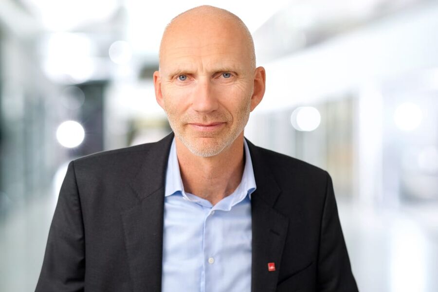 Konserndirektør Hans Olav Sørlie i Veidekke Bygg