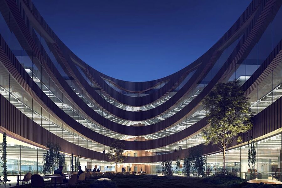 Powerhouse Brattørkaia. Illustrasjon: Snøhetta/MIR