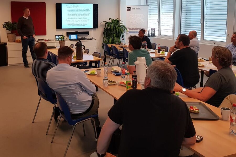 Foredragsholder Frode Clausen fra Trondheim Kommune