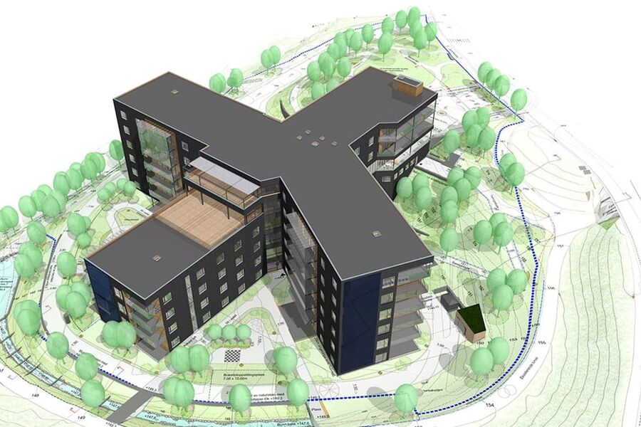 Omsorgsbygg og Skanska har startet arbeidene med Lindeberg Sykehjem