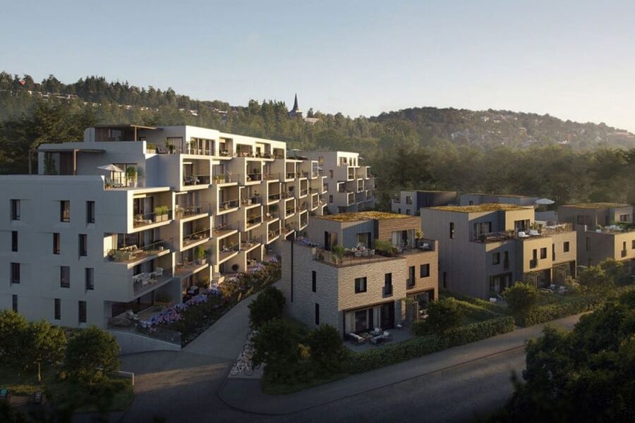 Storebukta består av 67 leiligheter fordelt på to bygg med underliggende kjeller og 13 townhouse. Prosjektet ligger sentralt i Kolbotn sentrum i Oppegård kommune.