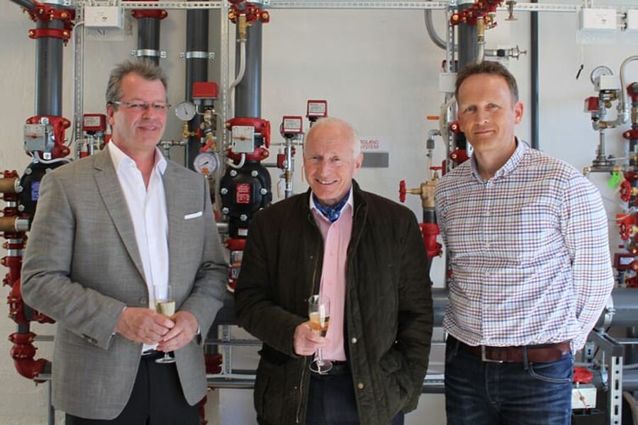 Arne Sandmæl, daglig leder, Dokumentert AS, Christian Ringnes, adm.direktør, Eiendomsspar, og Steffen Bjekvoll, prosjektsjef, Vifter og Miljø AS.