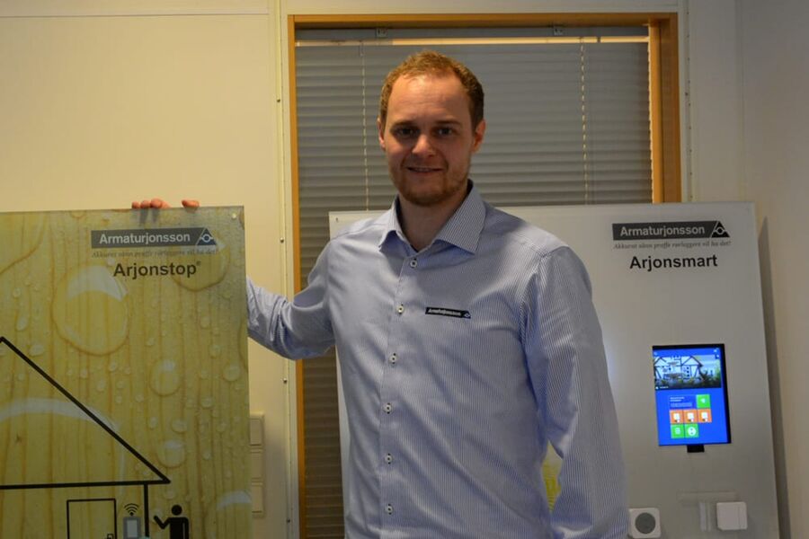 Fredrik Henriksen har blitt produktsjef for JRG Sanipex og Arjonfloor i Armaturjonsson. 