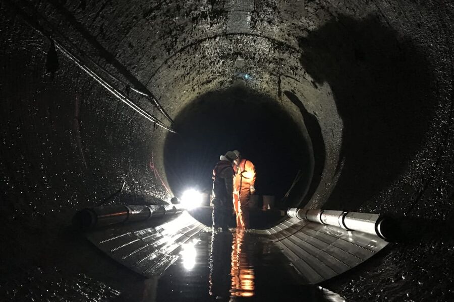 ra installasjon av varmevekslere i avløpssystemet. Foto: Lars Augustsson