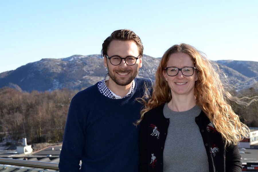 Prosjektutvikler Carl Inge Wathne og prosjektleder Heather Bergsland.
