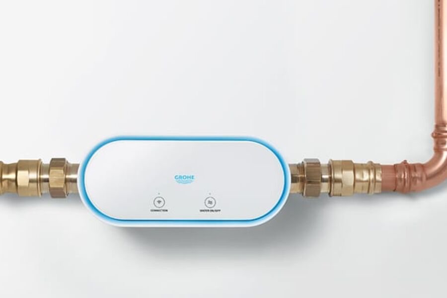 Sense Guard kobles rett på rørystemet ved inntaket, 