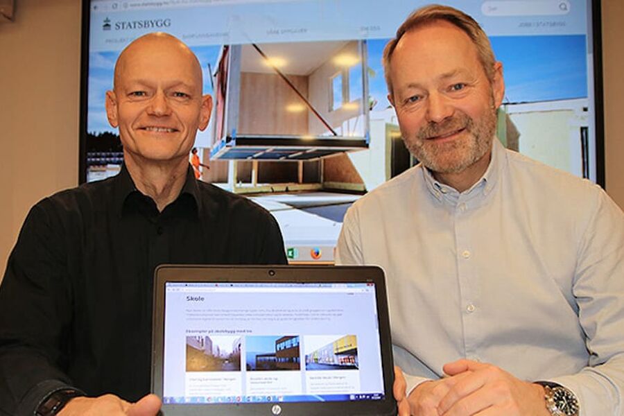 Åsmund Bunkholt og Arne Malonæs Foto: Byggeindustrien 