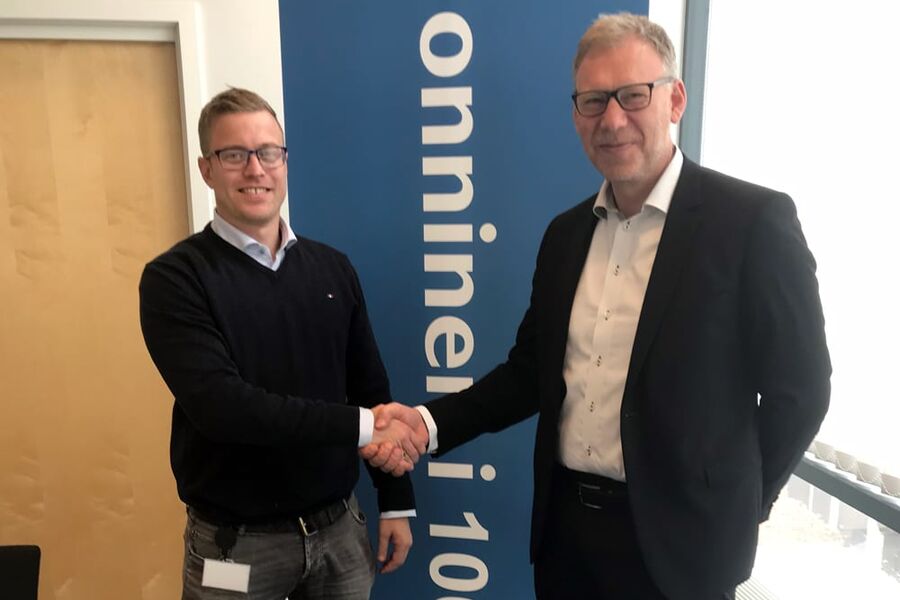 Jan Erik Johansen (t.v) i STS og Bård Løkke i Onninen