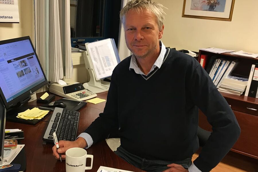 Daglig leder i Egeland Rør AS, Erik Markussen. 