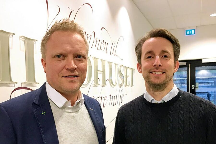 Even Leira (t.v.) blir ny prosjektdirektør i GK Norge AS. Gaute Gundersen tar over som administrerende direktør i GK Elektro AS inntil en erstatter for Leira er ansatt.