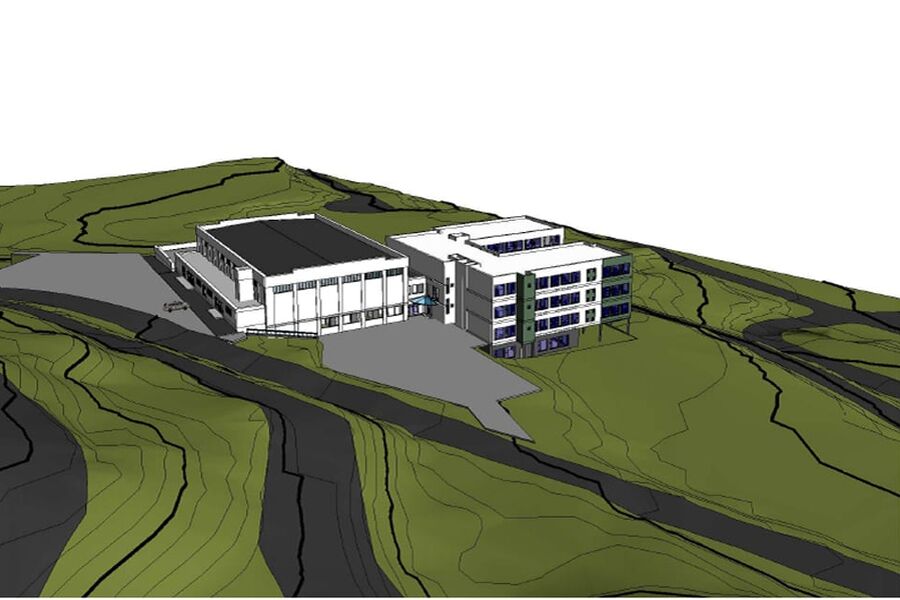 Illustrasjonsfoto:Nord-Aurdal Ungdomsskole-(NAUS). Illustrasjon: Aaland arkitektkontor