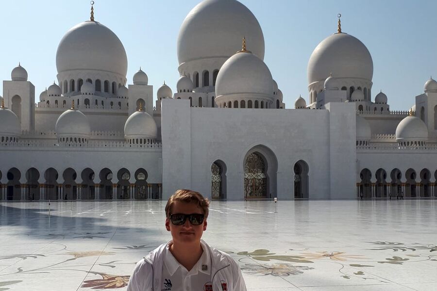 Olve Lyngstad Skjerve er på plass i Abu Dhabi, hvor han skal delta i Yrkes VM som starter søndag. 