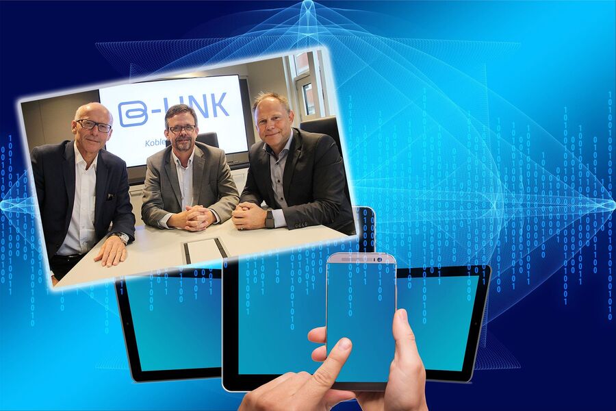 Innfelt: F.v. Halvard Gavelstad, NOBB, Terje Røising,  NRF og Frank Jaegtnes, Elektroforeningen.