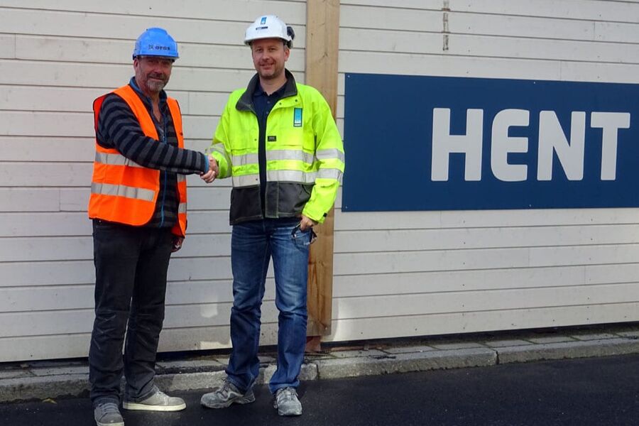 Fra venstre: prosjektleder Håvard Asla (Oras) og prosjektleder Tore Kvalen (Hent) 