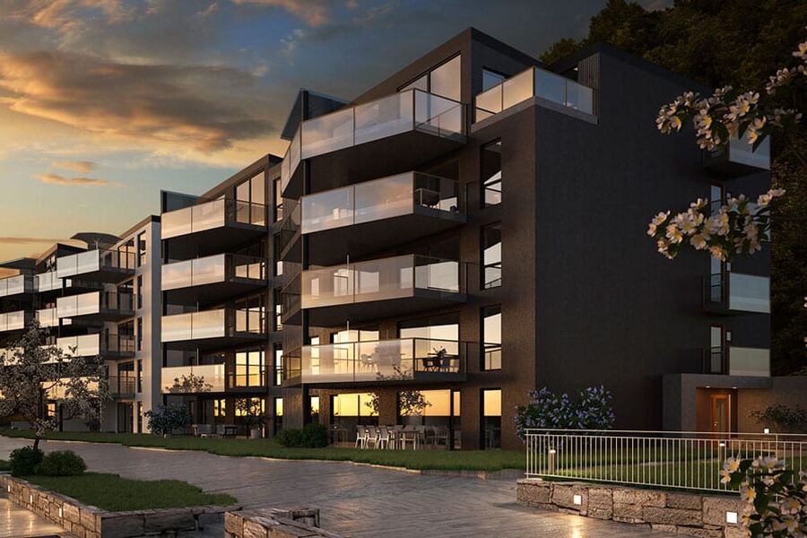 Illsutrasjon: Sandalshagen, Bergen. JM Bygg. 