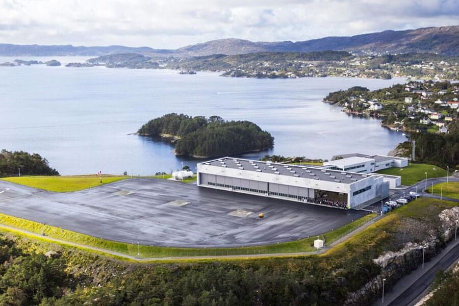 Helikpoterbasen ved Haakonsvern. Foto:Jacob Østheim.