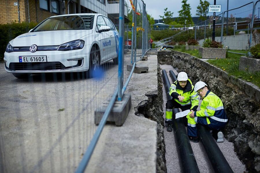 Bruken av fjernvarme øker i kommune-Norge. I Oslo satser kommunen på fjernvarme til oppvarming for å gjøre plass i strømnettet til blant annet lading av elbiler. (Foto: Hafslund Varme)
