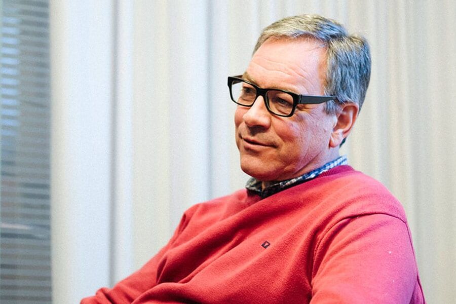 Karsten Hjertholm i StorOslo Eiendom leder gruppen som skal finne ut hvordan samspillet og samhandling i byggeprosjekter kan bli bedre. Foto: Bjørnar Øvrebø 