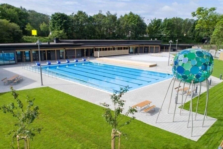 Slik ser det nye badeanlegget Gamlingen i Stavanger ut. 